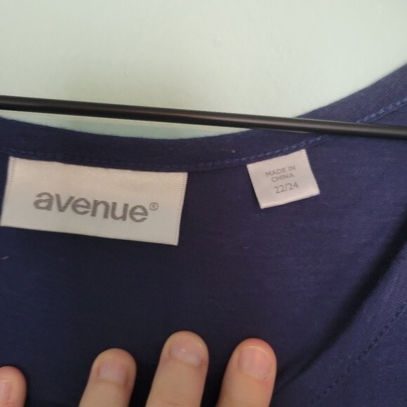 Avenue Blue Boho Blouse Size 22/24 - Picture 5 of 6